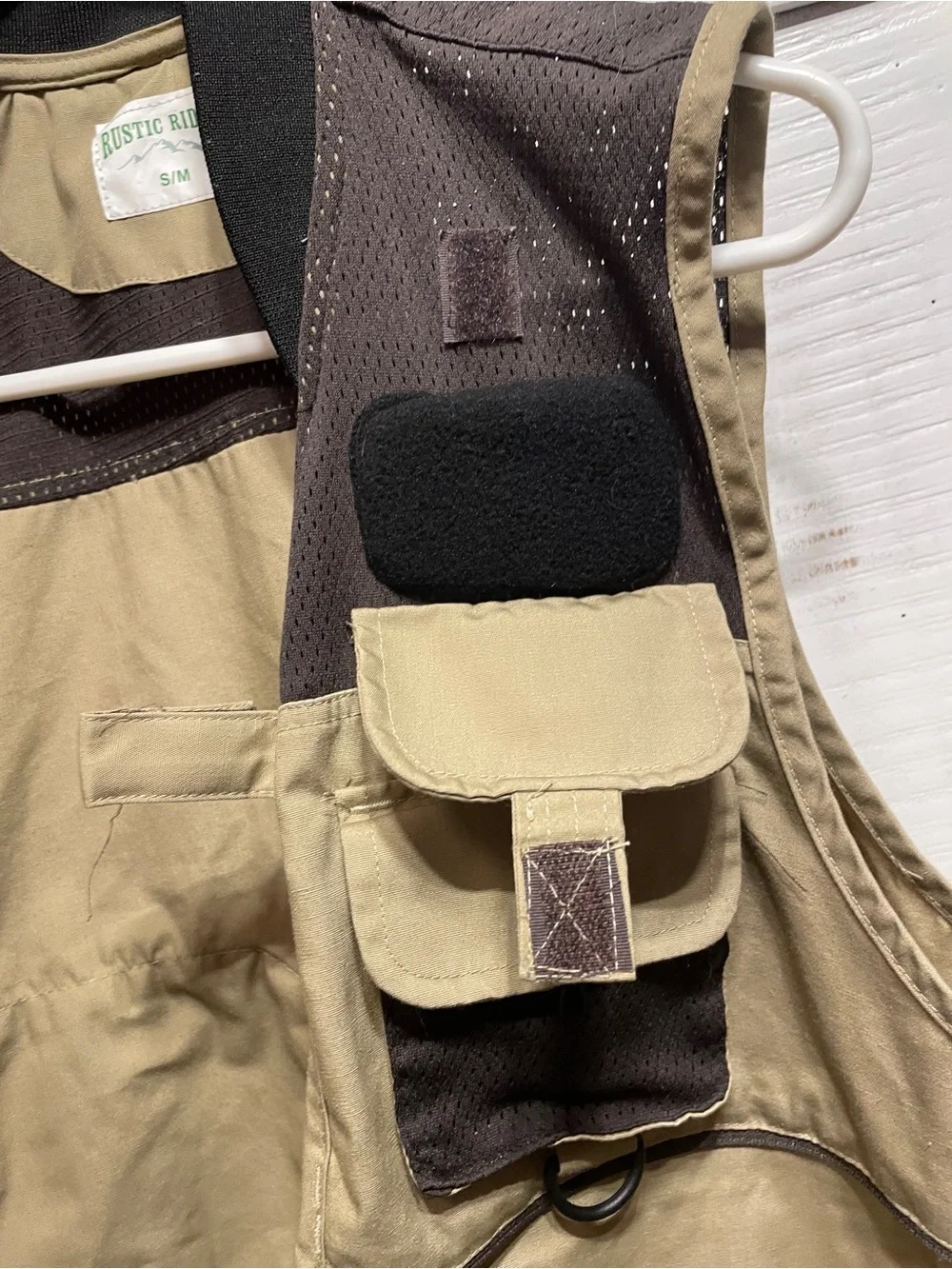 Rustic Rudge khaki brown fishing vest. Multi-Pocket Utility Vest. NWOT!